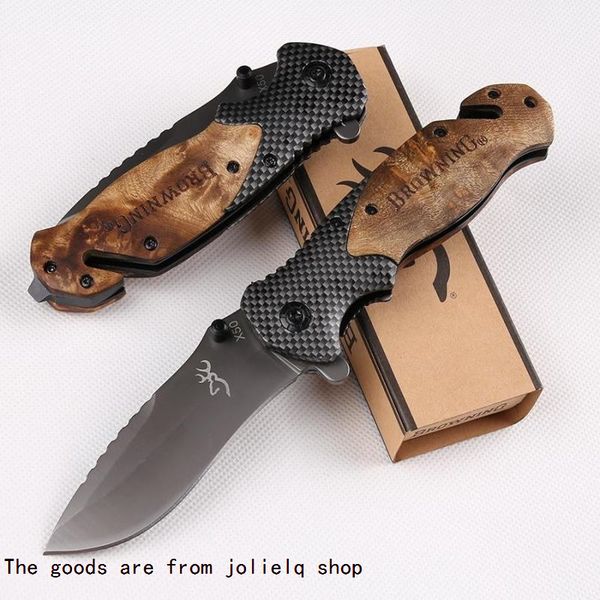 

usa flipper browning from pocket ship x50 titanium folding knife 440c 57hrc tactical camping hunting survival knives utility clasp qynf 2u4
