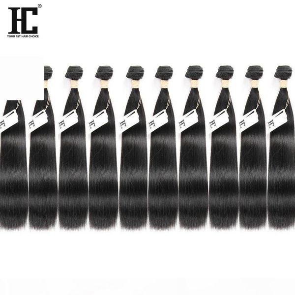 

brazilian virgin hair extensions human hair weave 10 pcs lot straight hair weave bundles 10-28 inch available good quality no shedding, Black