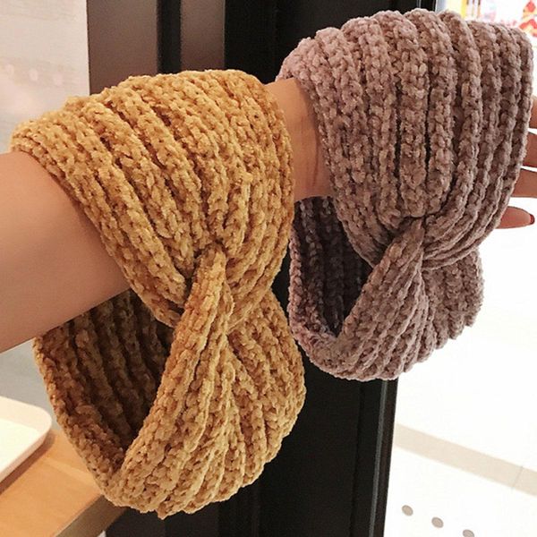 

женщины cross count headband backband head wrap warn осень зима вязаные повязки повязки волос аксессуары для волос ухо теплые головы волос г