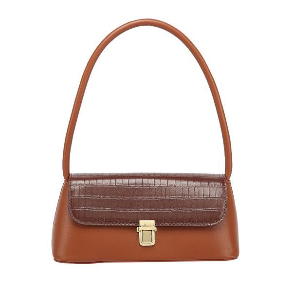 

cross body women's bag 2021 wild crocodile pattern french stick armpit fashion retro shoulder simple ladies hand