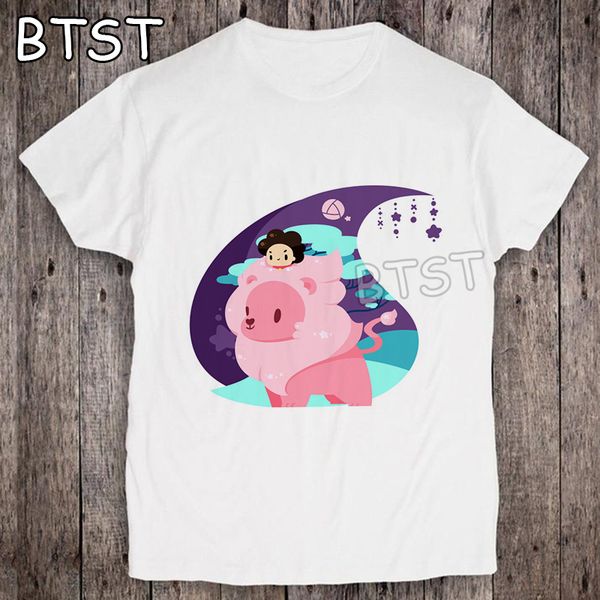 

sport men clothes 2019 steven universe print 100% cotton streetwear hip hop t shirt men o-neck punk comfortable 90s tee shirt homme