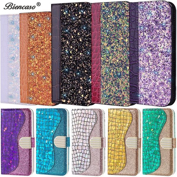 

shining phone case for cover coque iphone 12 11 pro max 5 5s se 2020 6 6s 7 8 plus x 10 xs xr flip stand fundas