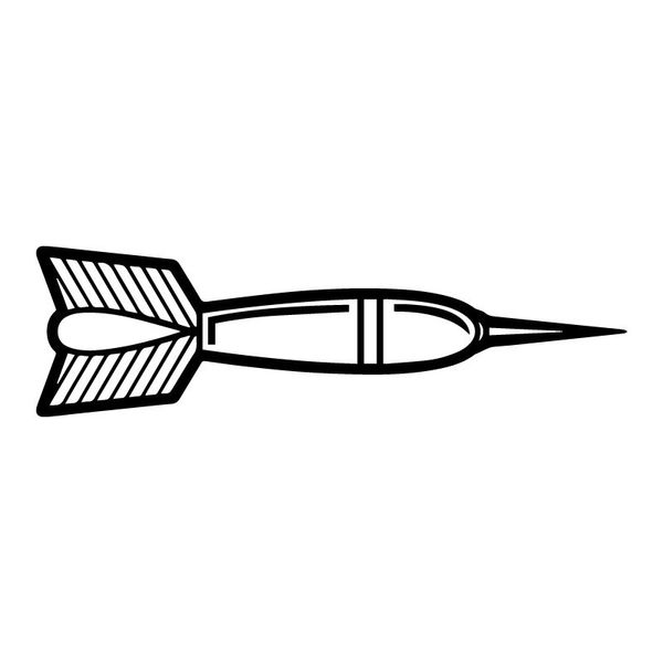 

17.7cm*5cm darts car-styling stickers decals vinyl black/silver nice-quality c31-0539