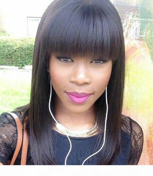 

lace front human hair wigs 14inch straight wig for women 13x4 150% density straight human hair wigs with pre plucked hairline black color, Black;brown