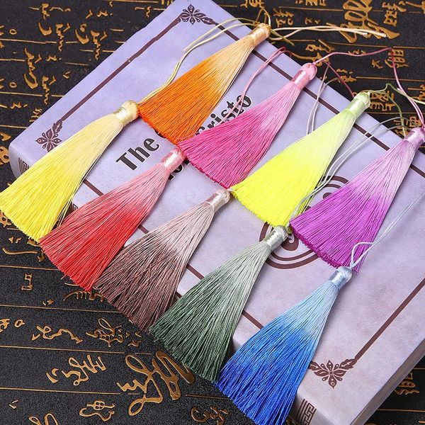 

2pcs fashion gradual small tassel diy pendant jewelry curtain garments decorative accessories car key bag pendant craft tassels h sqcwze