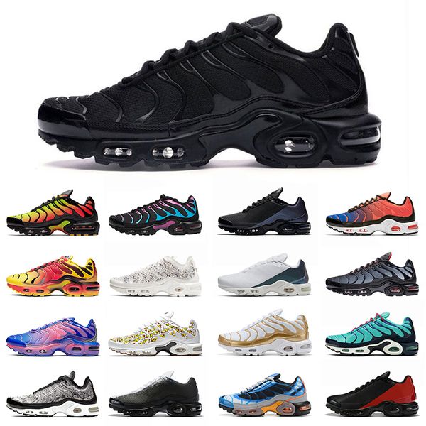 

running shoes tn plus se triple black new designer mens womens white off hyper blue woraldwide trainers sneakers, White;red