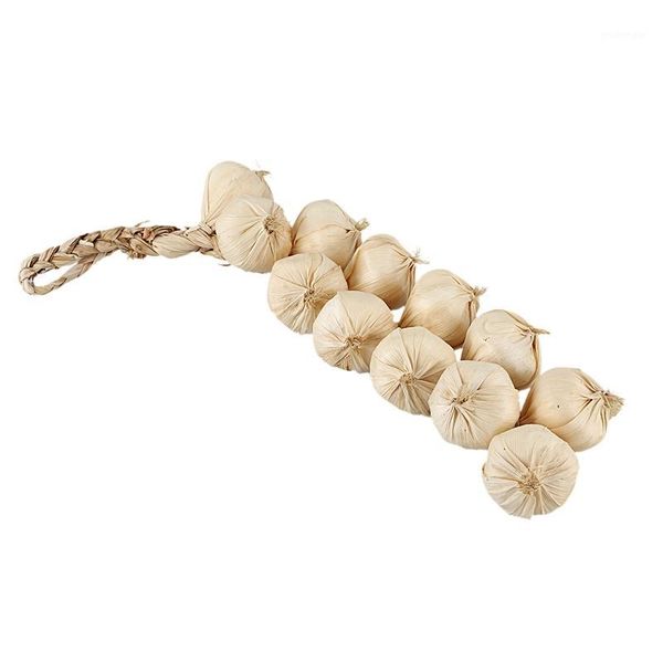 

house kitchen garden indoor decor artificial garlic strings1
