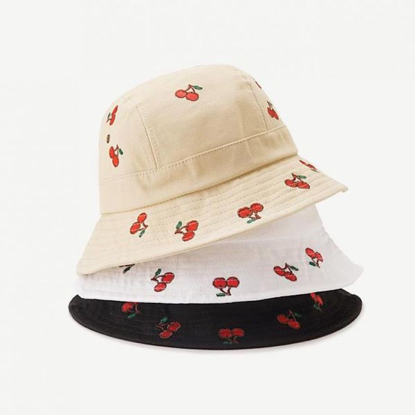 

cokk bucket hat женщины вышивка черри рыбацкие шляпы для женщин корейской моды сладкий панама cap ковш шапки gorros casquette кпт sqcqln, Blue;gray