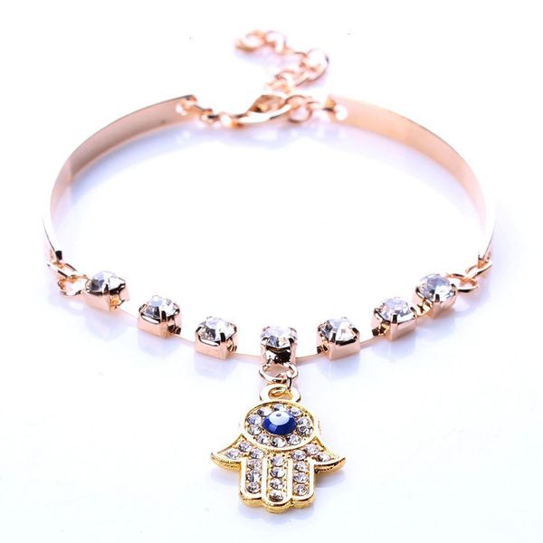 

factorycharm bracelets evil bangles for eye women rhinestone hamsa hand jewelry bangle bracelet