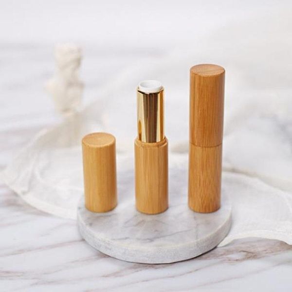 

storage bottles & jars 12.1mm makeup bamboo design empty lip gross container lipstick tube diy cosmetic, tubes f20213199