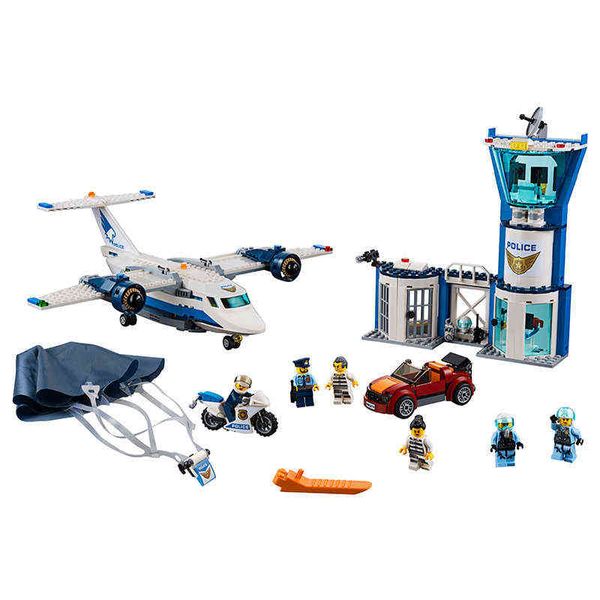 

11210 city series air police air force base 60210 children assembled puzzle building block toy gifts g1204