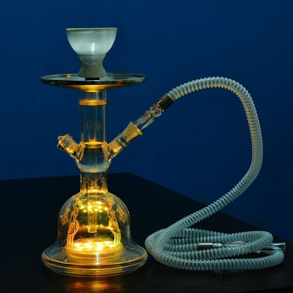 

acrylic led hookah set