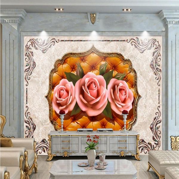 

wallpapers dropship custom mural classic european stone relief peony flower soft background wall stereo bedroom wallpaper