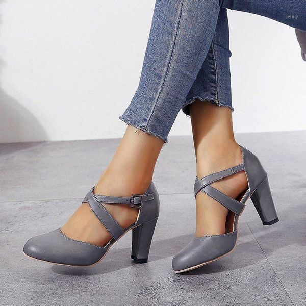 

plus size gladiator sandals cross-tied high heels roma ladies shoes ankle buckle dress shoes heel pump zapatos mujer 7705l1, Black