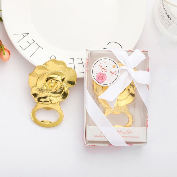 

bootle gold rose flower shape beer bottle opener wedding favors engagement shower event keepsake dhl
