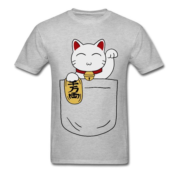 

pocket maneki neko cat kawaii picture funny cartoon design o neck fabric 3d print boy sport hooded sweatshirt hoodie men t shirt