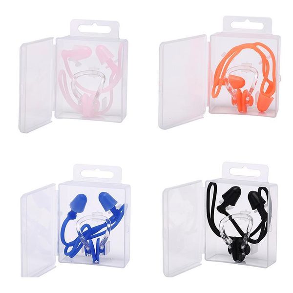 

waterproof soft swimming earplugs nose clip case protective prevent water protection ear plug soft sile swim dive bbymtw