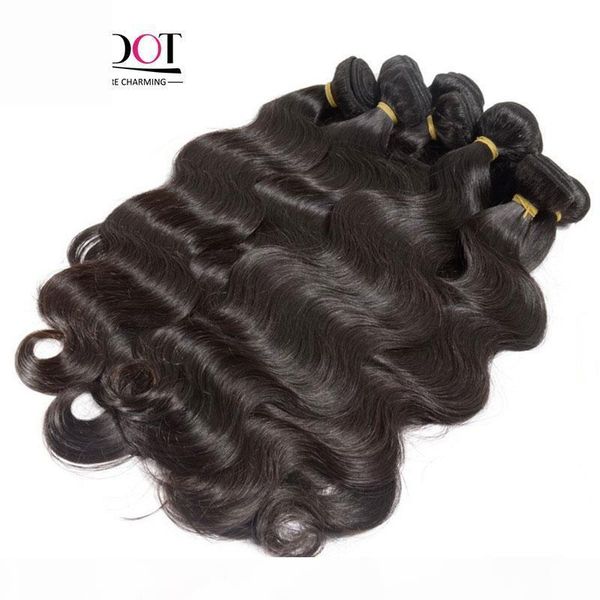 

wholesale 10a brazilian virgin hair body wave 1kg lot unprocessed peruvian indian malaysian human hair weaves can bleach up 2 year life, Black