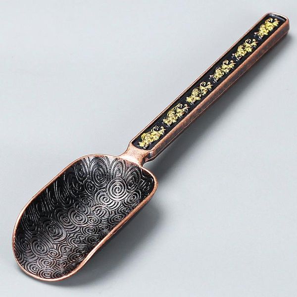 

natural bamboo solid ebony wood stainless steel teaspoon tea scoops kungfu tea set tea ceremony accessories bbyhyk lipper