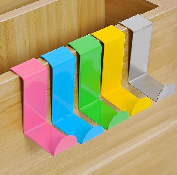 

hooks & rails 2pcs/set stainless steel z shape home door desk cabinet alete hanger for kitchen cupboard wardrobe hanging