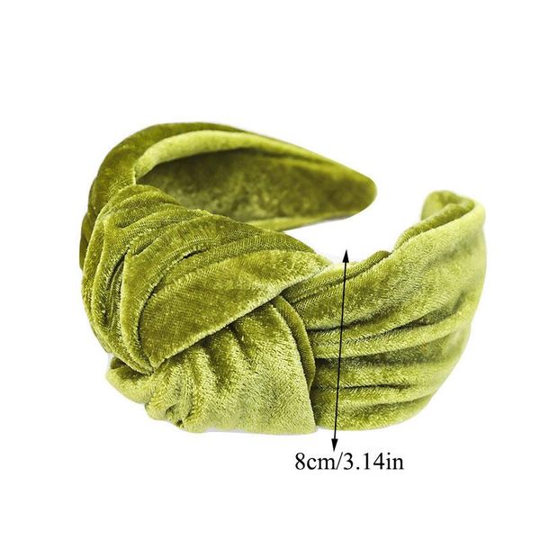

fashion gold velvet cross knotted women headband wide hair hoop solid color female turban head hoop hairband hair accessories q sqcpfi