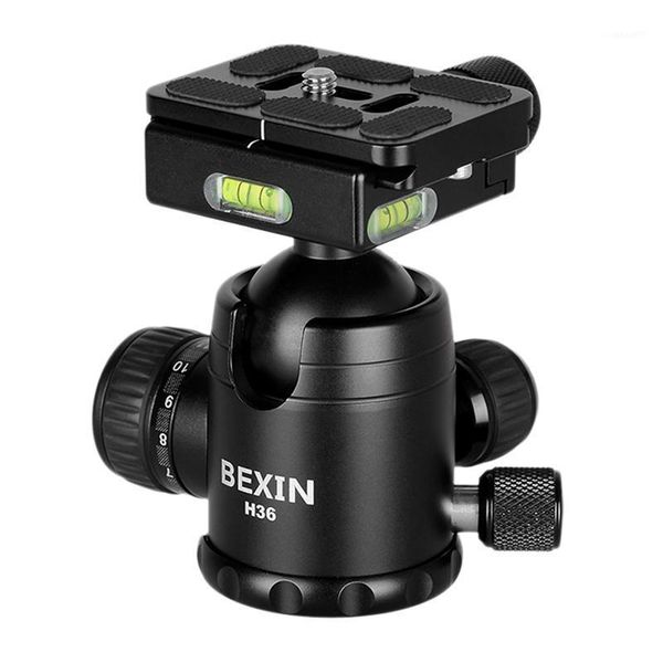 

tripod heads bexin h36 36mm 360 horizontal rotation panoramic ball head heavy duty loading 20kg with quick releae plate1