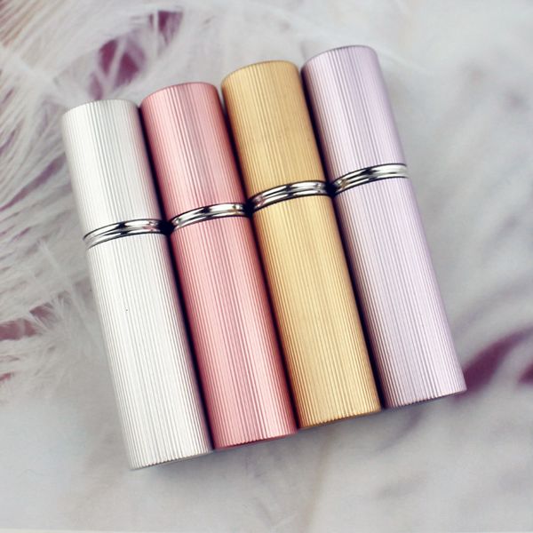 

empty glass bottle aluminum spray perfume, mobile metal bottle, 1 unit, 5 ml