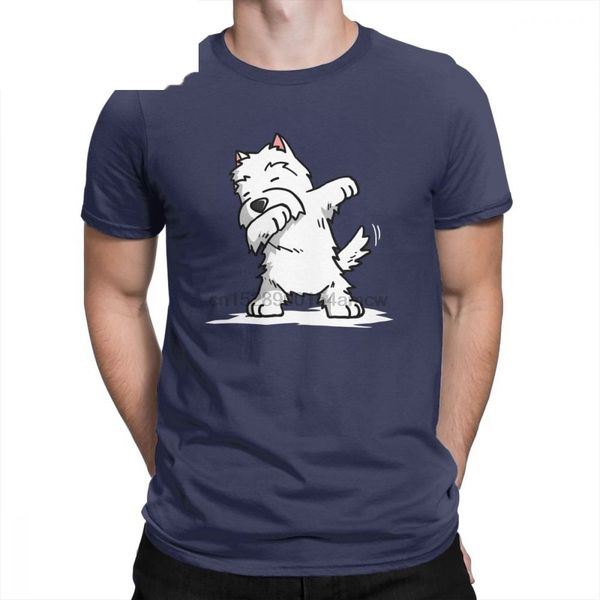 

человек смешные прилагая вест хайленд уайт терьер смешные crewneck с коротким рукавом одежда хлопок 4xl 5xl балахон дизайнеров футболки толс