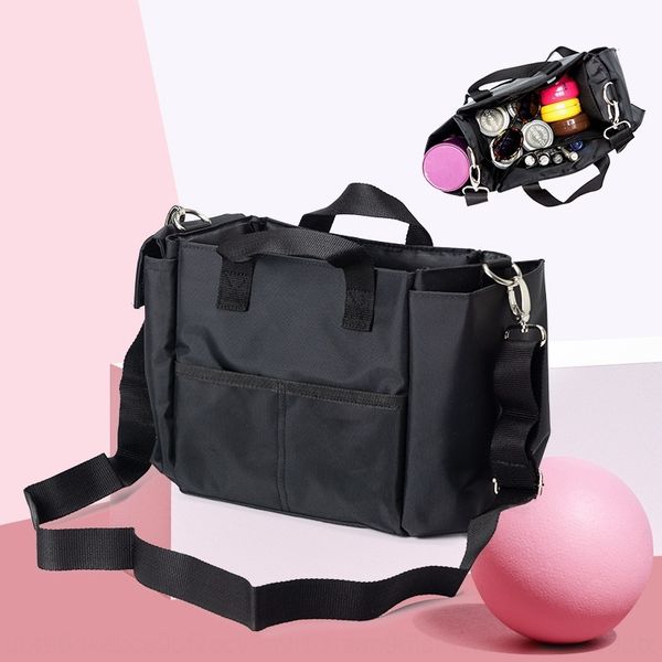 

hrcf4 makeup makeup for back bag cosmetic bagartist simple portable single cosmetic black storage shoulder bag cross-hairdressing storage ki