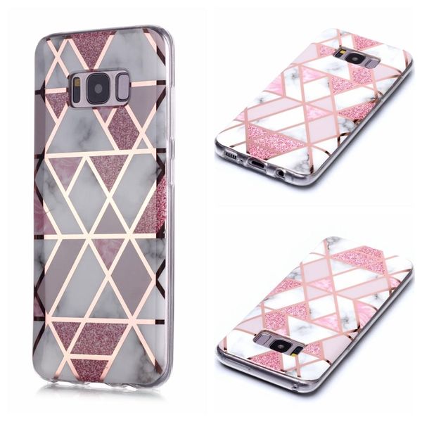 

for galaxy s8 plating marble pattern soft tpu protective case