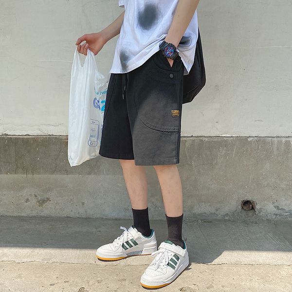 

2020 work clothes big pocket straight tube loose fashion brand casual shorts for men, White;black