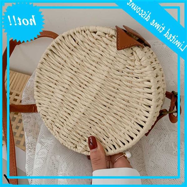 

2020 new high capacity fashion stroh shoulder bags chains rotan crossbody tas leisure women wallets women's handbags