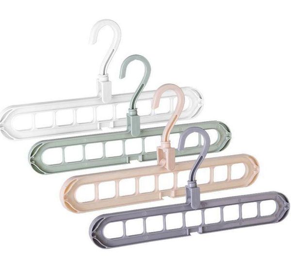 

9 hole space saving hanger 360 rotating magic hanger multi-function folding hanger wardrobe drying clothes stora jllcag ladyshome