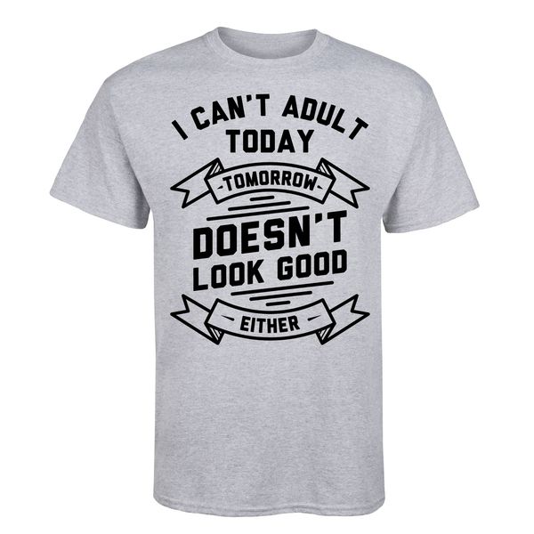 

summer printed pure cotton men's i cant today or tomorrow funny job t shirt creator sport hooded sweatshirt hoodie