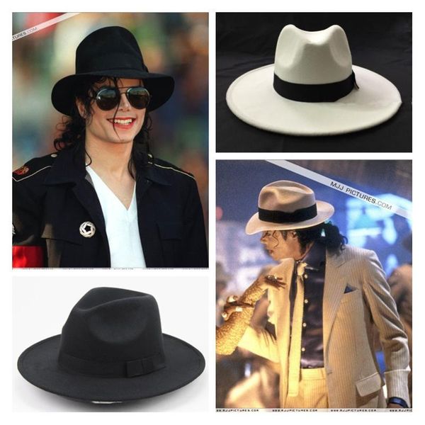 

superstar michael jackson cosplay hats cotton demo caps gentleman formal hat party halloween dance performance cap gifts toys