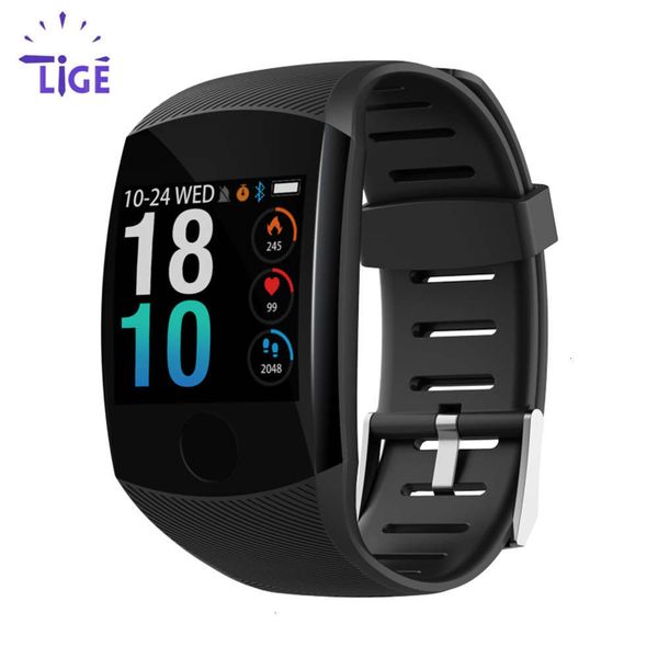 

lige men's smart sports watch, new waterproof wristband accsory, with heart rate and blood prsure control, including case