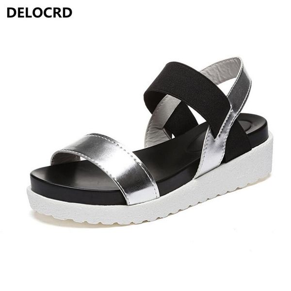 

summer sandals for women new shoes peep-toe sandalias flat shoes roman sandals shoes woman mujer ladies flip flops footwear y200405, Black