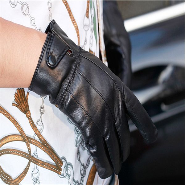 

xnfld leather men' and women' leather gloves sheepskin warm glovesbicycle gloves bike driving plush warm fashion korean uniform, Blue;gray