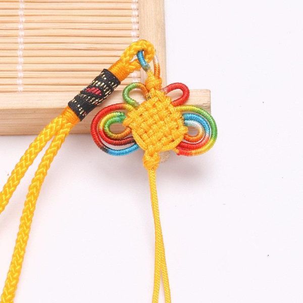

10pcs chinese knots tassels weaving hang rope jewelry accessories diy hand crafts decor pendants materials color butterfly line h jlljeu