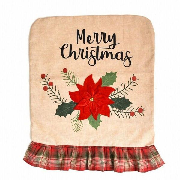 

chair covers christmas tree home party decoration santa claus gift kitchen dining table seat holiday