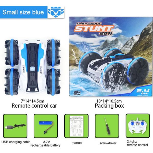 

360 rotate rc cars remote control cart cart car 2 socts водонепроницаемая вождение на воде и наземных амфибийных электрических игрушек для д