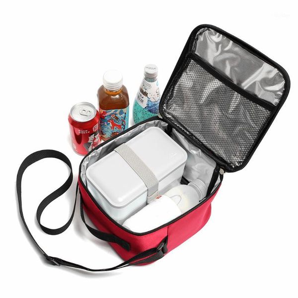 

hanging baskets portable lunch bag thermal insulated box tote cooler handbag bento pouch dinner container school storage bags 5l1