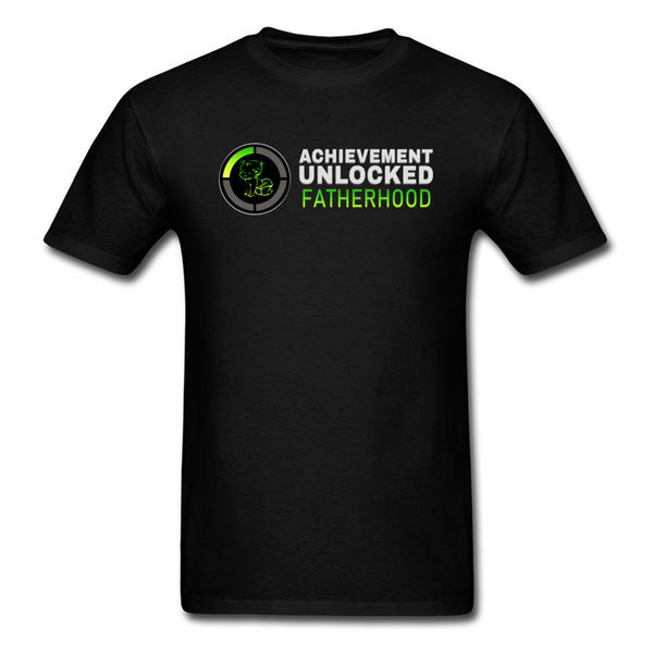 

achievement unlocked fatherhood for man black father gift birthday clothes letter tees sport hooded sweatshirt hoodie t shirt