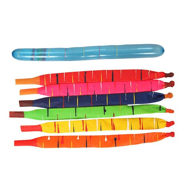 

10pcs rocket long balloons inflatable flying air balls toys children birthday party decoration latex balloons classic toys qylrsc