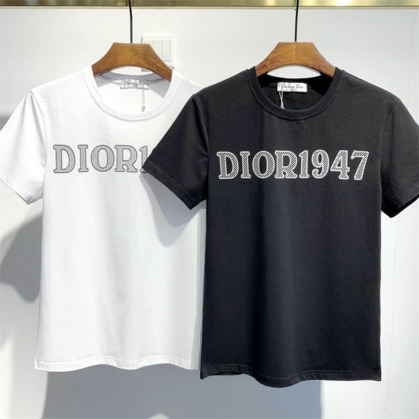 

2020, fashion, trend, leisure, men's and women's t-shirts, small round collar, anti-pilling, street style, star style, parcel air, White;black