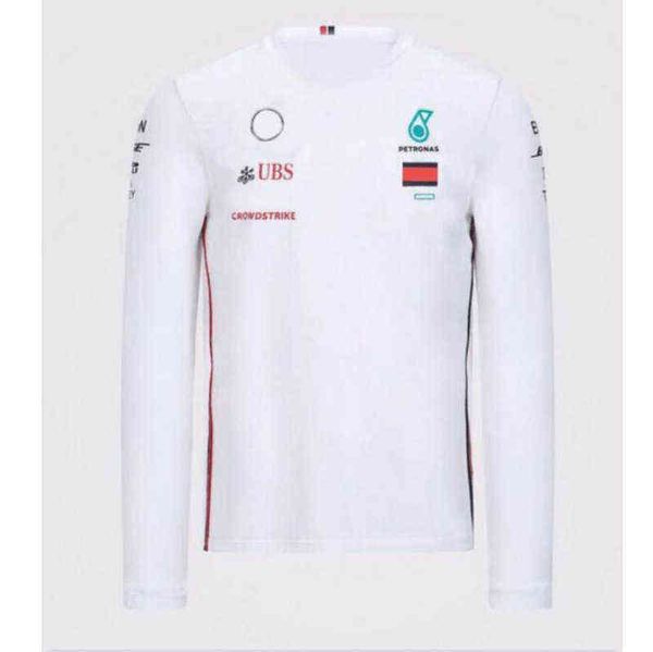 

petronas luxury mens brand sweatshirts t shirts mercedes amg f1 formula one racing women casual long sleeve t-shirts benz lewis hamilton tea, White;black