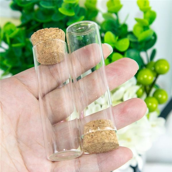 

22x70mm 18ml empty glass transparent clear bottles with cork ser glass vials jars packaging bottles test tube 10 bbyorj