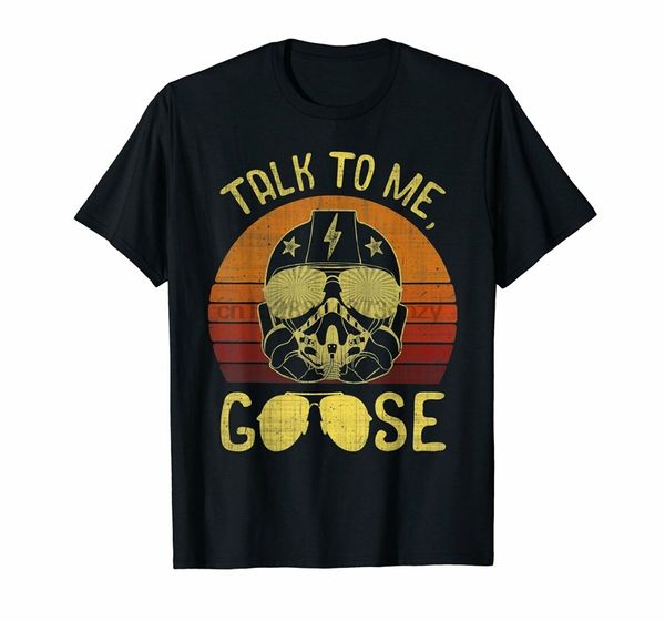 

talk to me meme goose glasses vintage black t-shirt s-3xl style round tee shirt sport hooded sweatshirt hoodie