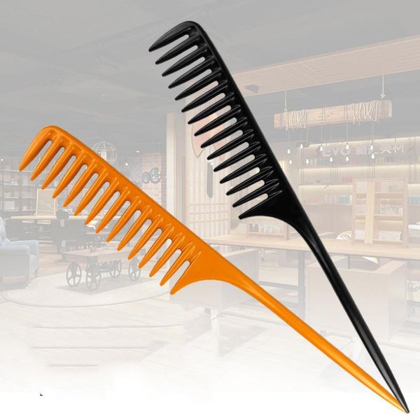 

good quality afro brush hairdressing tools large wide toothed curly hair comb hair styling tools q sqcqer, Silver