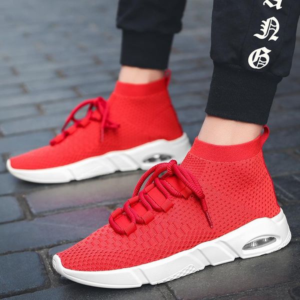 

popular men boots comfortable soft fabric breathable men boots large size casual botas masculinas, Black